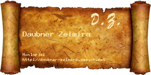 Daubner Zelmira névjegykártya
